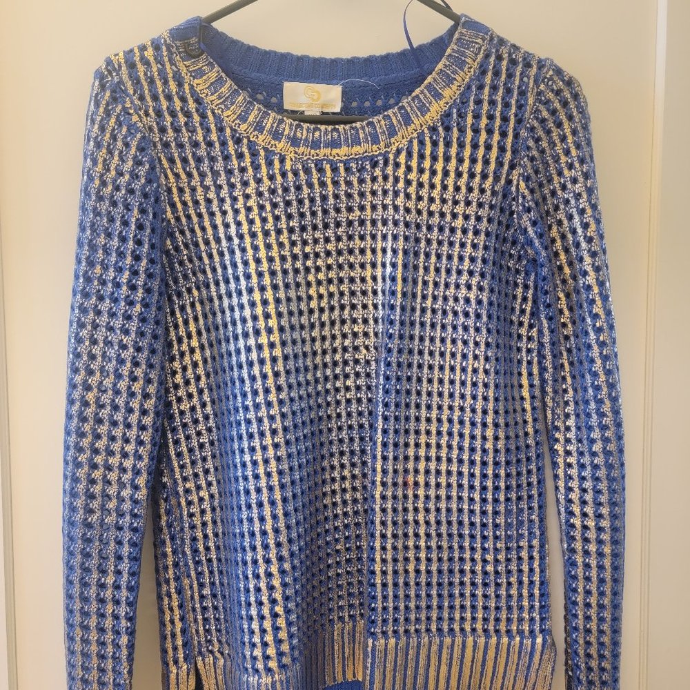 Womens CC Metallic Sweater